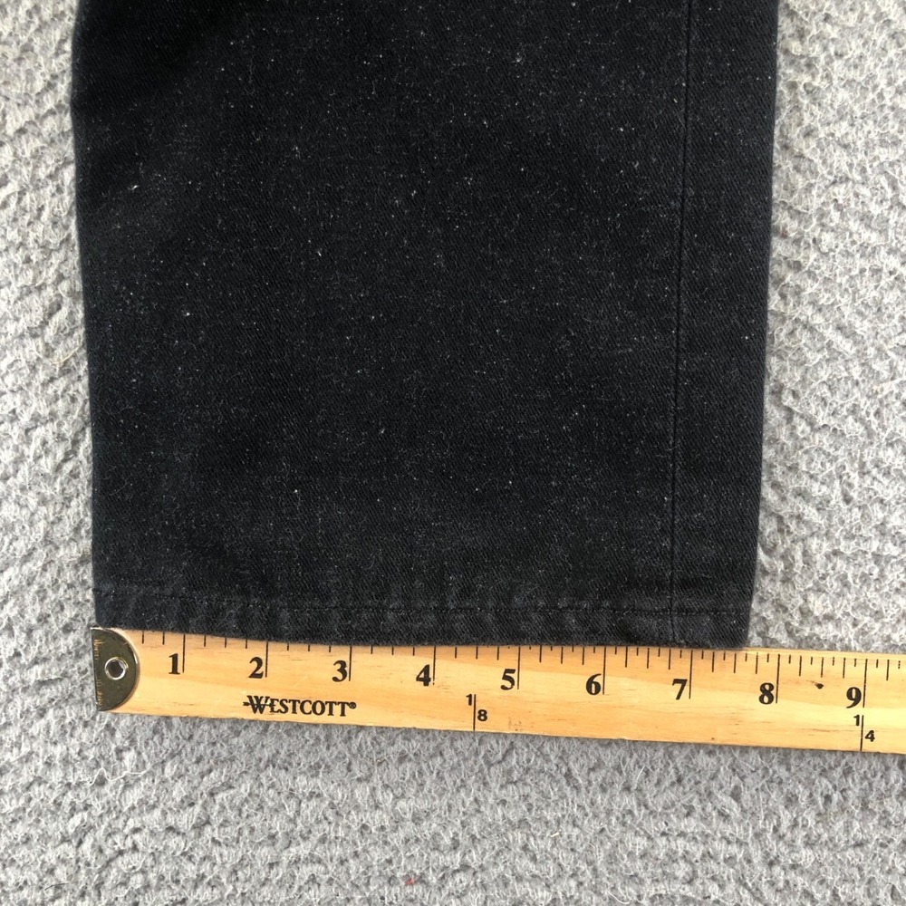 Rag & Bone Jeans Mens 30x34 Black 15x Slim Straight Nap Neppy Button Made In USA - Picture 15 of 16